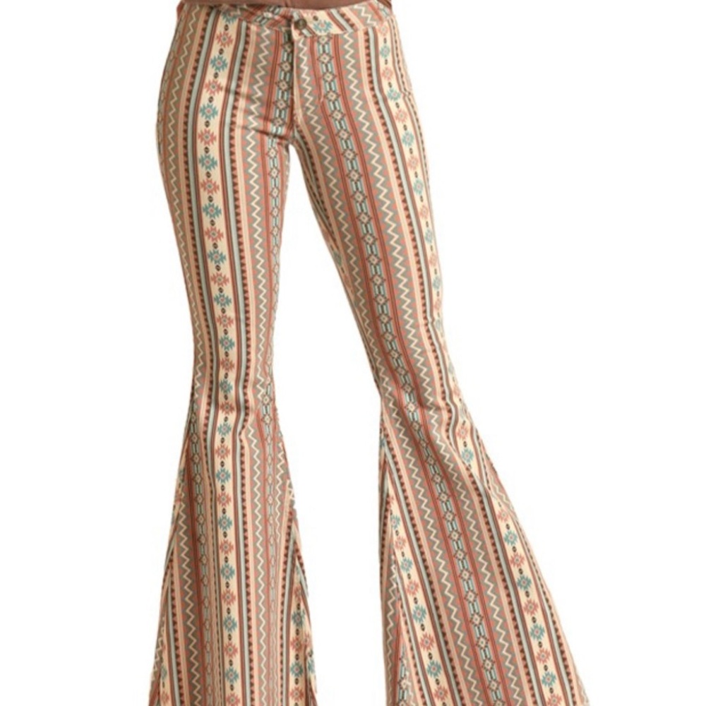 Rock & Roll Denim Aztec Bell Bottoms!